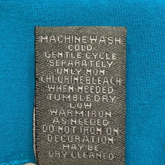 Chico’s Beaded Embellished Blue V-neck 3/4 Sleeves Top - Picture 11 of 13